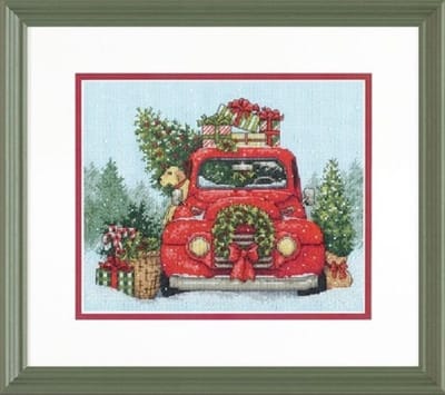 Borduurpakket DIMENSIONS - Festive Ride - Feestelijke Rit - telpatroon om zelf te borduren