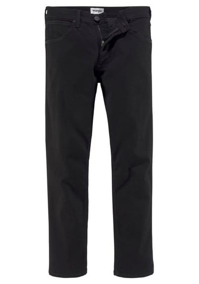 WRANGLER STRAIGHT BLACK RINSE REGULAR JEANS-HEREN