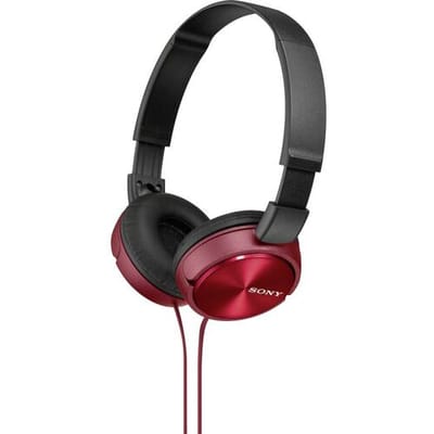 Sony MDR-ZX310 On Ear koptelefoon Kabel Rood Vouwbaar