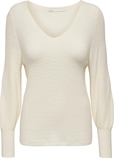 Only Trui Onlatia L/s V-neck Cuff Pullove Knt 15230147 Whitecap Gray/w. Melange Dames Maat - M