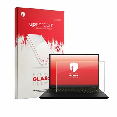 upscreen - Screenprotector voor XMG Neo 16 - Folie Beschermfolie Beschermglas transparant