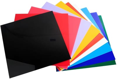 Acryl Platen - Kunststof Vellen - Creatief Hobby Werk - Krasbestendig Uv-bestendig - 10 Stuks 20x20cm - 10 Kleuren