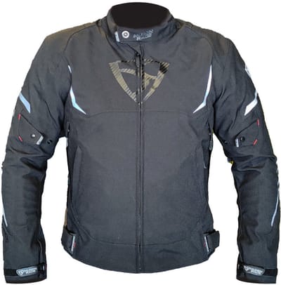 MUGENRACE Munee Zwarte Waterdichte Textieljas - Jas