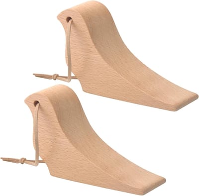 Set van 2 antislip deurwiggen in vogelvorm met koord voor alle soorten deuren, ideaal voor stabiliteit en veiligheid