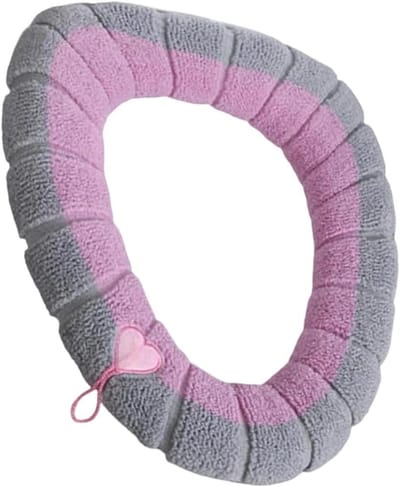 Toiletbril bekleding - Warme WC seat - Wintercomfort verhogen - Machinewasbaar en dik - 42 x 32 x 5 cm