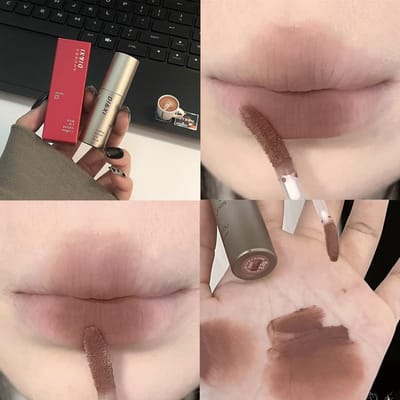 Matte fluwelen lipgloss Waterdichte vloeibare lippenstift Naakte lippen Tint Lip Modder Lipmake-up Lipglazuur Cosmetica