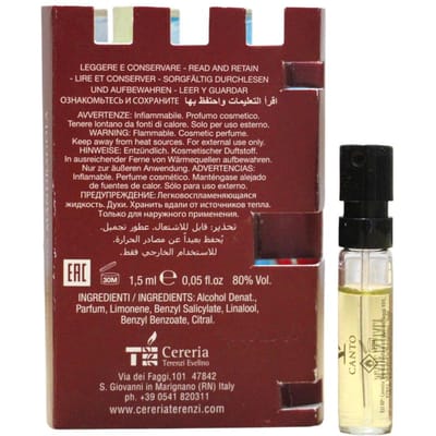 V Canto, Mandragola, Extrait De Parfum, Unisexe, 1,5 ml *Fiole