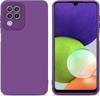 Cadorabo Hoesje geschikt voor Samsung Galaxy A22 4G in FLUID MAT PAARS - Beschermhoes gemaakt van flexibel TPU silicone Cover Fluid Case