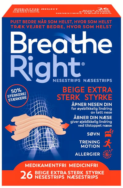 Breathe Right Nasal Strips Extra Strength 26 st