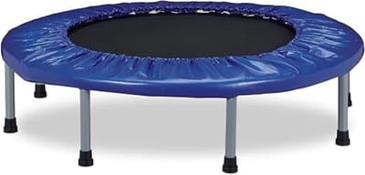 Verte Fitness Trampoline - Fitness-Trampoline - Opvouwbaar - Voor Binnen - Tot 100 Kg - 22 x 95 x 95 CM - Volwassenen - Blauw/Zwart