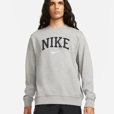 Retro Nike Trui - Herenmode - Grijs - Crewneck - XXL