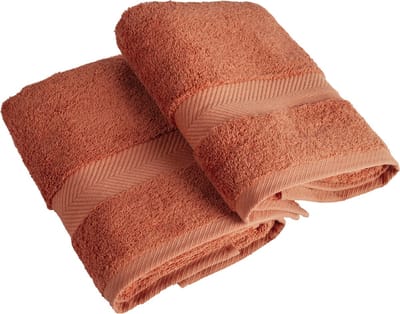 Casilin Royal Touch - Hotel Kwaliteit - Pakket van 2 Badlakens - 65 x 125 cm - Terracotta