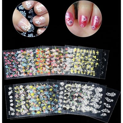 30 Vellen Gemengd Ontwerp Nail Art Manicure Tips Polish Stickers Decals Decoratie