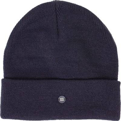 TRESANTI | SVEN | Fijngebreide muts met rubberen logo III | Navy