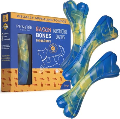 Duurzaam hondenkauwspeelgoed - Geschikt voor grote honden en agressieve kauwers - Heavy Duty 3-pack