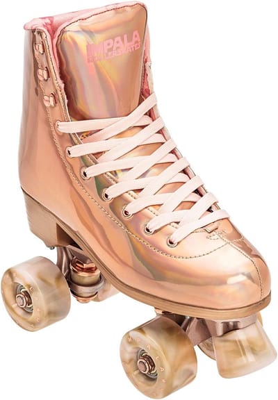 Rolschaatsen Dames - Quad Skates - Buiten Ritten - Duurzaam Aluminium Frame - Maat 36 - Roségoud