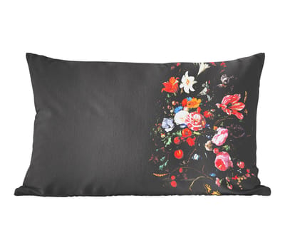 Sierkussens - Kussentjes Woonkamer - 50x30 cm - Oude meesters - Kunst - Vaas met bloemen - Jan Davidsz de Heem