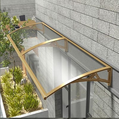 Tuinluifel - Regenbescherming - Buiten beschermen - Sterke constructie - 80x80cm - Doorzichtig