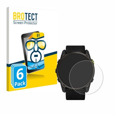 BROTECT - Screenprotector voor Garmin Enduro 3 - Folie Beschermfolie transparant 6 Stuks