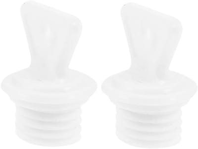 SnelShoppen - 2 Stuks Warmwaterfles Sluitrubber Vervangingsstopper, Sluiter voor Warmwaterfles, Stopper Waterdicht, Warmwaterzak, Wit, Voor Thuis en R