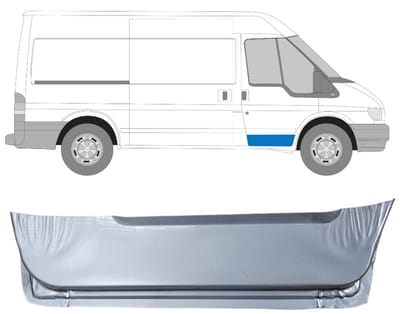 Reparatiepaneel voor deur binnen voor Ford Transit 2000-2013 / Rechts