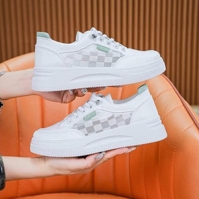 Zomer Nieuwe Casual Board Damesschoenen Dames Sportschoenen met Zachte Zool Veelzijdige Platform Dad Schoenen Kleine Witte Schoenen 37 brown