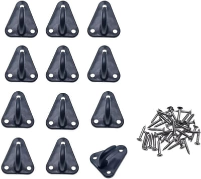 Benson Aanhangwagen haak - 12dlg - zwart - kunststof - 40 x 45 mm - voor aanhangwagennet