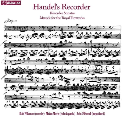 Wilkinson, Ruth - Morris, Miriam - O'donnell, John - Handel's Recorder (CD)