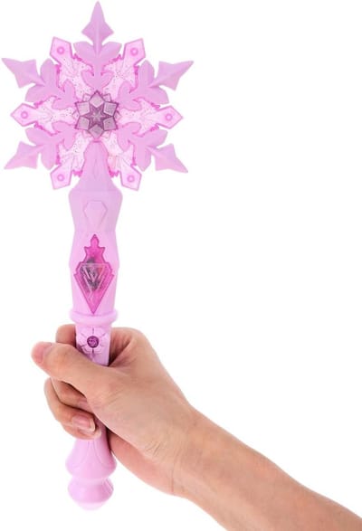 Winterse Magische Toverstaf met Gloeiende Sneeuwvlokken - Perfect voor Feestjes en Kostuums voor Kinderen en Meisjes