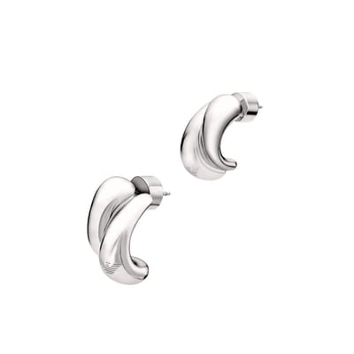 Emporio Armani EGS3342040 Dames Oorbellen 2.1 cm - Zilverkleurig