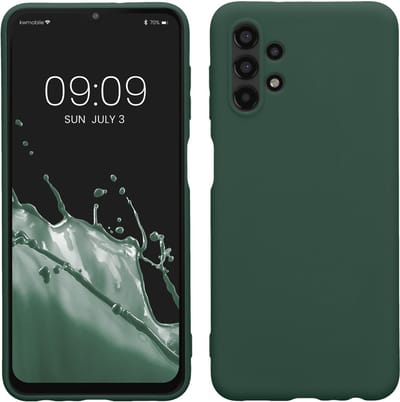 kwmobile telefoonhoesje geschikt voor Samsung Galaxy A13 4G - Hoesje voor smartphone - Back cover in dennengroen