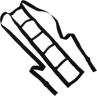 Allecto Plus - Bedladder Nachtkastje met Handicap Ladder en Verstelbare Leuning voor Ouderen - Zwart