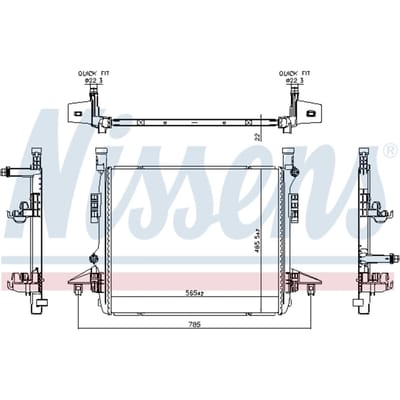 Radiator NISSENS 606780