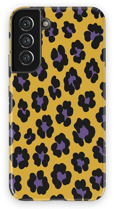 DripCase Luipaard Hoesje Samsung Galaxy S22 Plus | Backcover met Mag | Hoesje met Dierenprint Samsung Galaxy S22 Plus Wild Electric
