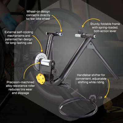 Turbotrainer met Weerstandsregelaar voor Racefiets en Mountainbike