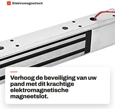 Dailygoods - Elektromagnetisch Magneetslot - 280 kg Houdkracht - Diefstalbeveiliging - DC 12 V - Met Licht - Voor Deuren - Zilver