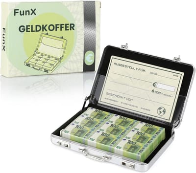 Geldkoffer met Wenskaart - Originele Cadeauverpakking voor Bruiloften, Verjaardagen en Jubilea