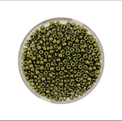 9660-564 Jap. Miyukirocailles - 2,2mm - metallic olivine - 5 gram