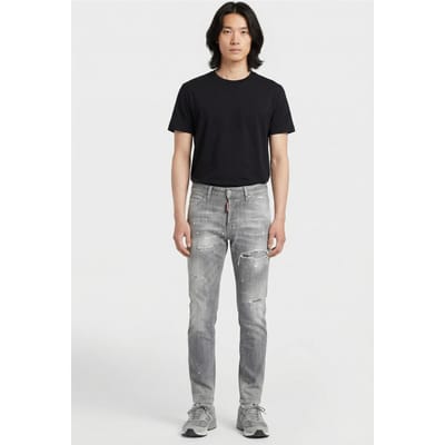 Dsquared2 Jeans 5 Pockets Grey Size: W44 | Slim Outlet | Heren | Grijs