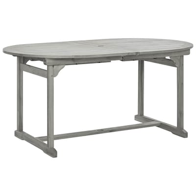 vidaXL - Tuintafel - (160-240)x100x75 - cm - massief - acaciahout