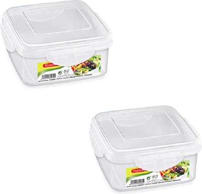 PlasticForte Vershoudbakje vriezer / magnetron - 4x stuks - 600 ml - kunststof