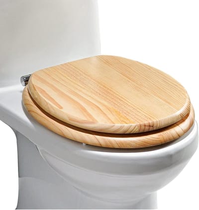 Houten Toiletbril - WC-bril Deksel - Badkamer Vernieuwen - Soft Close Systeem - Universeel - Houtkleur