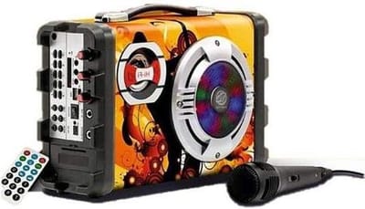 Draagbare Luidspreker - Bluetooth Speaker - Muziek Streamen - Draadloze Connectiviteit - 50 x 28 cm - Zwart