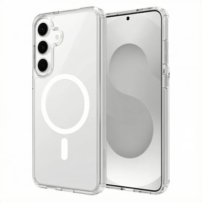 Accezz Hoesje - Geschikt voor Samsung Galaxy S25 FE - Xtreme Impact Backcover met Magnetische Ring - Transparant