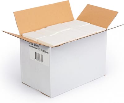Profistar Bulkdoos Puntpapier HQ 25.000 vel Wit 75x50mm