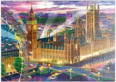 Legpuzzel Londen - Puzzel Stukjes - Ontspanning Thuis - Hoge Resolutie Print - 100 Stukjes - Meerkleurig