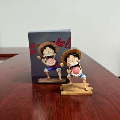 15cm Animatie One Piece Luffy Figuren Sanji Monkey D Luffy Roronoa Zoro Actiefiguur De Hongerige Trio PVC Anime Model Perfect Speelgoed black