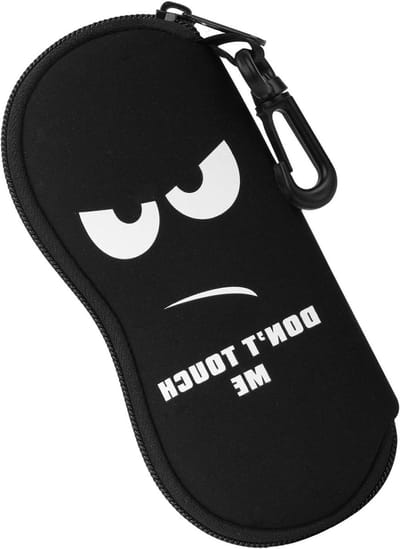 Zachte Neopreen Zonnebril Case met Rits en Ceintuurlus voor Brillen, Make-up en Accessoires, Ideaal voor Reizen en Opbergen