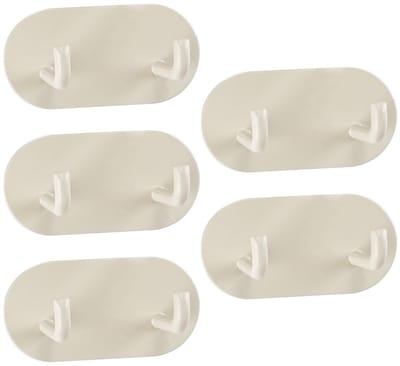Dailygoods- Handdoekhouder zelfklevend - 5-pack - Waterdicht - Roestvrij staal - Eenvoudig te installeren - Ruimtebesparend - Wandhaak