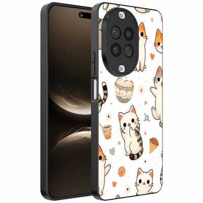 Geschikt voor Huawei Nova 14 Ultra Telefoonhoesje met katten opdruk - TPU backcover case cat design - Smartphonica geschikt voor Huawei Nova 14 Ultra